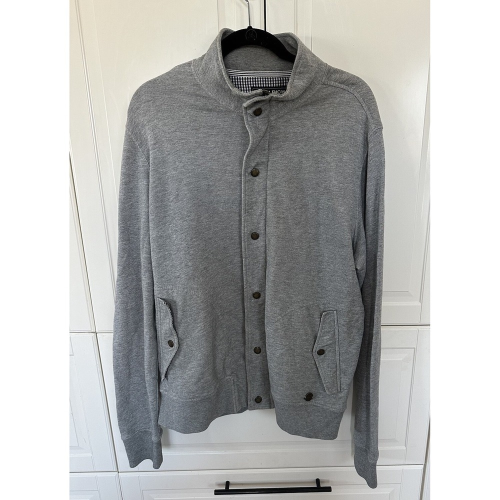 Woolrich John Rich & Bros Gray Sweater Jacket Size L